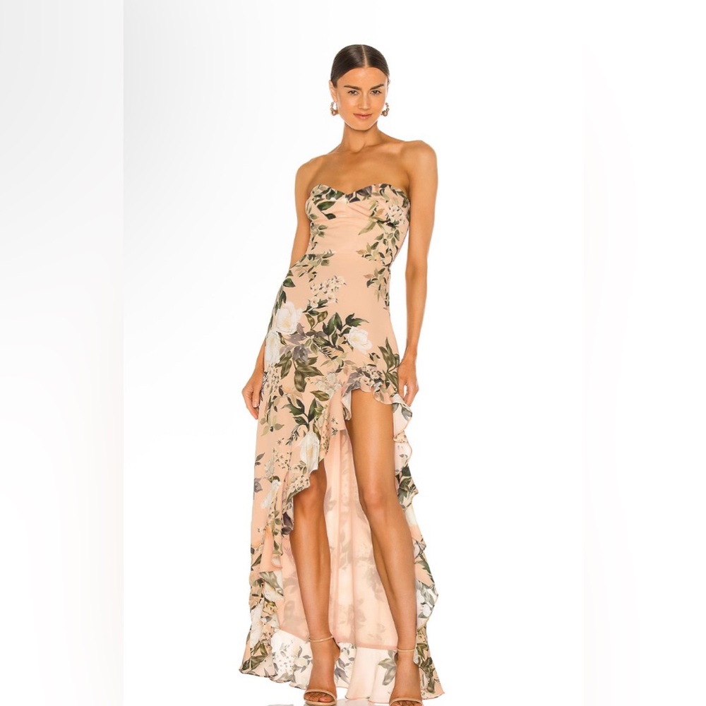 New Amanda Uprichard x Revolve Eden Gown in Juniper Floral size Medium